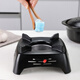 Clay pot king casserole pot small hot pot special alcohol stove base solid fuel dry pot stove household windproof outdoor solid alcohol block + alcohol stove black 19cm