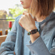 Emporio Armani Watch Woman Shows Star Styles, European and American Light Luxury Quartz Female Femme, Gift de la Saint-Valentin pour la petite amie AR11149 (Entrepôt lié à l'entrepôt rapide)