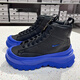 Nike (Nike) Chaussures décontractées Chaussures féminines Summer Nouvelles chaussures de sport haut haut haut seme épaisse bottes jaunes Martin Boots DQ5601-710 FQ9065-001 noir et bleu 36