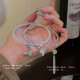 Eight-piece value set bracelet versatile light luxury Chinese elements niche design ins style best friend student bracelet M1390 [green tassel bell]