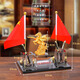Dingyi office desk ornament high-end pen holder red flag national flag ornament creative gift custom gift gifts boss opening souvenir wheat ear style a+ crystal pen holder-simple style