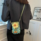 Kangaroo summer sense niche canvas bag summer walking small bag women's bag 2024 new mini crossbody mobile phone bag green spot quick delivery jd