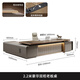 Chengyu light luxury boss desk desk simple modern leadership office furniture executive desk president manager desk and chair combination 2.2 meters luxury double cabinet boss desk