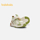 Balabala shopping mall same style baby stable shoes boys shoes 2025 spring and autumn new breathable mesh shoes white green tone 00314 24 (foot length 14.3-14.7/inner length 15.7)