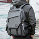 
Feng Shang backpack men's fashionable brand middle school school bag backpack Korean version simple and versatile travel college student computer bag campus backpack men [gray with pendant]