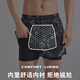 佑游游泳裤男速干防尴尬温泉速干游泳馆沙滩裤泳裤三件套23003蓝色3XL
