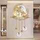 Drawing the modern light luxury entrance of the town, luminous decoration painting, three-dimensional corridor, corridor end LED wall light painting, new Chinese landscape painting, ZP3880 [Fulu Jinshan] Overall size: 80*132cm LED light painting (220V plug-in model + remote control) High-transparent acrylic + UV fine sculpture + three-dimensional physical metal lamp
