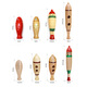 Star Bexiang Orff Percussion Instrument Red Wood Fish Roar Fish Bangzi Frog Crying Tool Shaving Kindergarten Music Teaching Tool Oak Frog Crying Tool 38cm