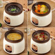 QCSK German Multifunctional Purple Clay Electric Stew Pot for Soup and Porridge Fully Automatic Healthy Pot Home bb Stew Cup Casserole Black Purple Clay Fast and Slow Stew Reservation (Suitable for 1-3 People) 1.8L
