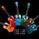 Aigema AJIMA Veneer Bright Ukulele Beginners Boys Children Students Adults 23-inch Small Guitar A1 23-inch Log Color A1 Peach Core Veneer