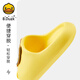 B.Duck little yellow duck children's shoes children's slippers for boys and girls soft bottom four seasons indoor cartoon home slippers 5901 blue 28