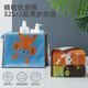 Jieyu Vosges children's absorbent cartoon pure cotton small towel face towel with lanyard type A, one in each of three colors, 50x25cm