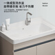 Dafifify Honeycomb Machine de lavage en aluminium Balcone de salle de bain Aluminium Armoire de salle de bain avec lavabo de salle de bain pour pavillon de salle de bain Ferme de lavage F828 Cabinet de lavage 100cm