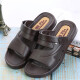 
Huili Shanghai Huili Sandals men's summer simple non-slip wear-resistant daily work and leisure home two-wear beach sandals Huili 3888/black 39