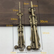 Yusenyi Chinese door copper bolt antique garden door lock door buckle Tianmen latch extended wooden door copper door bolt length 50cm plug rod thick 1mm bronze color