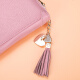Maiweini-Kartenbeutel für Frauen mit großer Kapazität von Frauen Multi-Karten-Position Real Cowide Card Clip Anti-Diebstahl-Karten-Beutel-Bankkarten-Zertifikat Set 40 Kartensteckplätze-Bean Pink [Anti-Diebstahl-Bürsten-Anti-Demagnetization]