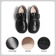 Aokang Kinderschuhe für Jungen Lederschuhe schwarze weiche Sohle Performance-Schuhe Frühling und Herbst Neue Kinder Britisch-Stil Echtes Leather Performance mittelgroße Kinderschuhe