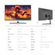 KONKA 27-Zoll-2K-100-Hz-Mikrorahmen-Display mit geringem Blaulichtanteil, breiter Farbskala, hohe Farbgenauigkeit, hochauflösendes Büro-Gaming-Computerdisplay KM2770QIX