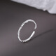 Bai Qixin ring female ring trend versatile personality simple design light luxury niche opening adjustable index finger gift thin ring adjustable wrinkled candy paper