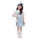 
G.DUCKKIDS children's clothing girls suit summer fashionable children's overalls suit cartoon girls T-shirt denim skirt Yugui dog fake two-piece shoulder skirt for doll 130 code recommendation 120-130cm 7-8 years old