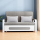 Mengyisheng Sofa Bett faltbare Multifunktions-Push-Pull Dual-Purple-Wohnzimmer kleiner Wohnung Single Doppelbalkon wirtschaftliche Internet-Promi-Modell 1,0 Meter breit [Sponge + Latex-Modell-Speicher]