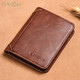 Goldlion Men's Wallet 2024 New Thin Short Driver's License Integrated Card Bag Trendy Brand Student Multi-Function Men's Coffee-20% Off