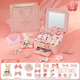 
Huangen Children's Princess Hair Accessories Gift Box Jewelry Box Set Little Girl Toy Headdress 4-6 years old 7-12-15 birthday gift