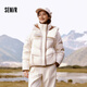 Semir down jacket women's design loose contrasting color 2024 winter hooded bread jacket trendy personality 107824113006
