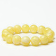 Fat Donglai same style beeswax bracelet chicken fat yellow new white flower honey bracelet men and women amber old white flower honey single circle bracelet 20mm*12 pieces