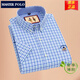 Meister Polo Paul Offizielle Marke Plaid Shirt Herren kurzärmelig Sommer dünne Baumwolle Business Casual Sticked Shirt D2629 42