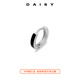 DAISY DREAM 999 silver ear piercing earrings for men, high-end black earrings, earrings, sleep-free earrings, ins trendy cool earrings, single 999 silver black earrings