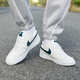 Nike (Nike) Men's Shoes 2025 New Summer Court Classic Version Simple Versión Air Force One Low-Top Sports Casual Shoes HQ4867-101 Sail White Ordnance Deep Sea Blue 40.5