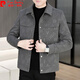 皮尔卡丹（pierre cardin）呢子外套男士秋冬季新款加绒加厚夹克高级感轻熟风休闲男装上衣服 灰色（加厚） 加绒 2XL 145-160斤