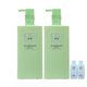 Zhixin N9 Jiude erfrischende und glatte Shampoo Instant Silky Essence Cream Conditioner Haarmaske Set 728ml Jiude Seidenweiche Essence Cream 2 Flaschen + Reisepaket 2 Stück