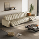 Gujia Home (KUKA) Italian light luxury zero-wall electric function leather sofa living room 6296 [piano keys black] triple double electric