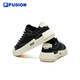 Fila Fusion Herrenschuhe Pop Canvas Schuhe Trendy Marken Herren trendy Board Schuhe Street Fotografie Sport Casual Schuhe Männer Black-Bk 40