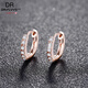 DL 1998 Fat Donglai same style earrings 18k gold 18 Moissanite earrings AU750 rose gold temperament ear bone buckles 18K yellow l rose gold earrings 11mm single