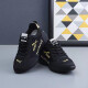 
mike balter men and women couple shoes embroidered mesh breathable shoes Pippen dad shoes men's inner heightened running shoes casual shoes sports shoes 9902-1 black gold mesh 41