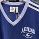 阿迪达斯（adidas）三叶草连衣裙女裙2025夏季新款运动裙V领短袖T恤休闲裙子 IT9853蓝色 L