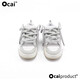 
Ocai RETRO large bread shoes retro dad thick sole couple white shoes national trend sports skateboard shoes men and women retro white 40