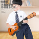 Xuntu (Xuntu) Ukulele 23-Zoll-Anfänger umweltfreundlich furnierer Kinder kleiner Gitarre Einführung Carbon Ukulele 1 Zoll 44 cm Holzfarbe (mit Anfängervideo) 17 Zoll
