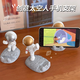 Desktop mobile phone holder multifunctional cute astronaut astronaut lazy office ornaments decorative resin home mobile phone holder high-end silver-push hand
