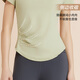 
Victoria Traveler Yoga Suit Women's Sports Suit Autumn and Winter Loose Running Short Sleeve Smash Fitness Suit Training Suit T-Shirt XL