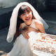 Jingli Jingda veil and marriage marriage bride headdress photo confession registration puffy yarn decoration white veil children's veil proposal veil - hairpin style