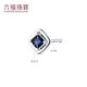 Lukfook Jewelry 18K gold sapphire stud earrings (single) 5 points in total/white 18K/approx. 0.30g