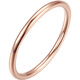 Saturday Fortune 18K gold ring for women, plain gold ring, birthday gift, glossy (single), size 10