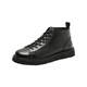 Borghunton Brand Men's Shoes Mid Top Martin Boots Мужские весенние туфли для мужчин в британском стиле повседневная кожа