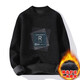 Hadun sweater men plus velvet thickened autumn and winter new knitted sweater men pullover student trendy sweater Korean version 239 black L[100-115Jin[Jin equals 0.5 kg]]