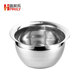 Jiale thickened stainless steel oil basin without tape cover, oil drum, expanded oil cylinder, seasoning basin, hotel kitchen multi-purpose cooking basin, 9 inches with lid