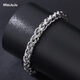 Miss JuJu Platinum Bracelet Men's pt950 Platinum Bracelet Men's Personalized Round Twist Pattern Broad and Thick Bracelet (Customized) 41g Length 20cm Thick 6.2mm More return less supplement